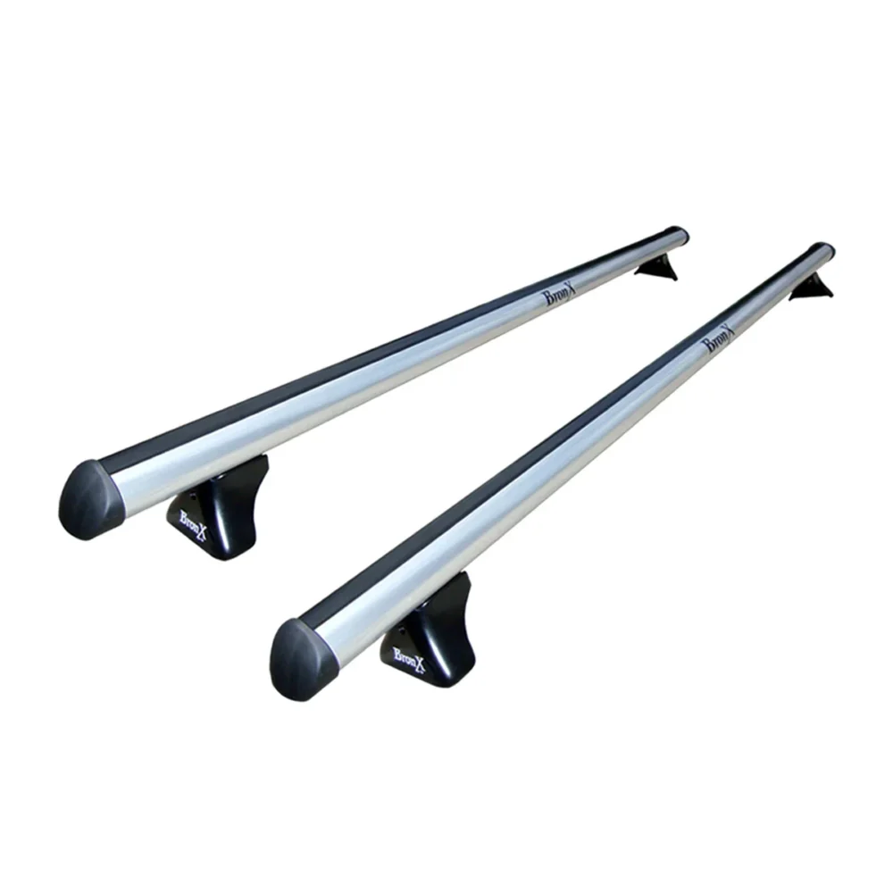 BARRAS PORTA-EQUIPAJE CON GANCHOS (AL TOLDO) Y BASES BRONX PARA TOYOTA AVANZA / NISSAN TIIDA / VOLKSWAGEN GOLF - JETTA A3