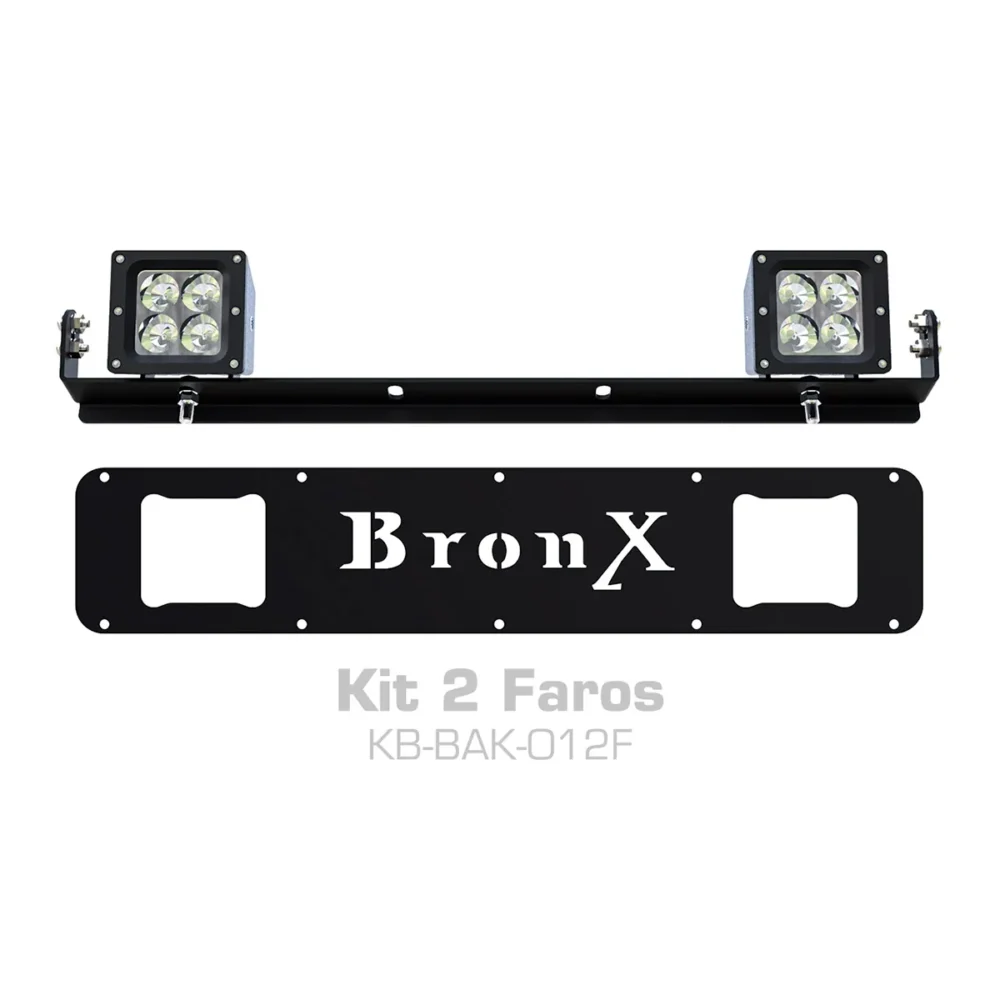 KIT PARA BURRERA ALFA BRONX BLACK 2 FAROS, MARCO Y BASE INTERNA PARA FAROS