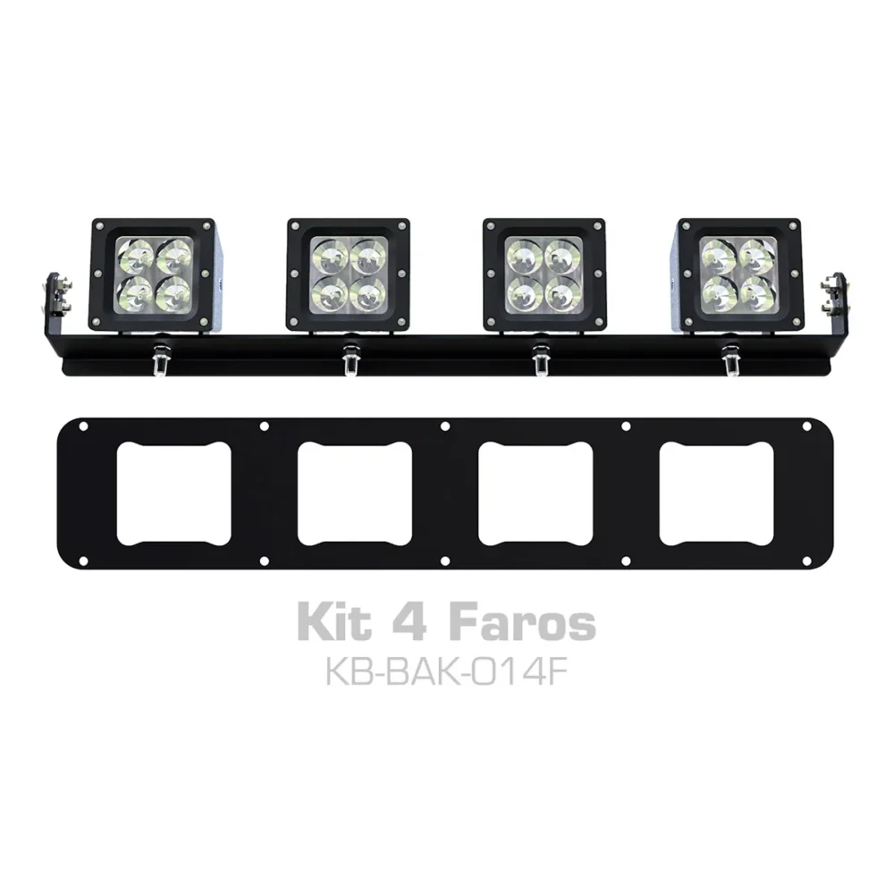 KIT PARA BURRERA ALFA BRONX BLACK 4 FAROS, MARCO Y BASE INTERNA PARA FAROS